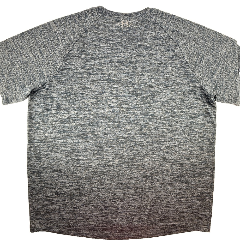Under Armour Tech Tee Mens 4XL Blue Heather Short Sleeve Loose Athletic Shirt - Picture 3 of 7